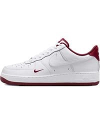 Nike - Zapatillas Air Force 1 Low '07 LV8 White Team Red - Lyst