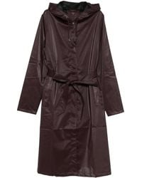 Rains - ベルテッド フーデッド ジャケット - Lyst