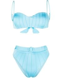 Noire Swimwear - High-Waist Belted Bikini Set - Lyst