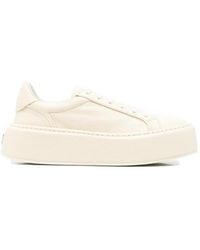 Casadei - I-Box Platform Leather Sneakers - Lyst