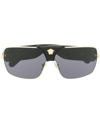 Versace - Eckige 'Baroque' Sonnenbrille - Lyst