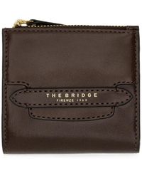 The Bridge - Portefeuille En Cuir À Logo Imprimé - Lyst
