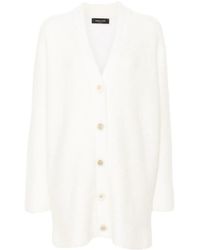 Fabiana Filippi - V-Neck Brushed Cardigan - Lyst