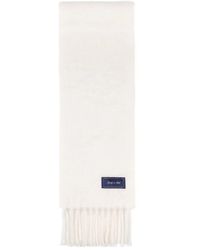 Sporty & Rich - Fringed Logo Scarf - Lyst