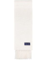 Sporty & Rich - Fringed Logo Scarf - Lyst
