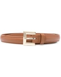 Anine Bing - Nicola Leather Square-Buckle Belt - Lyst