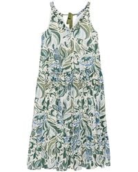 iBlues - Midi-Jurk Met Bloemenprint - Lyst