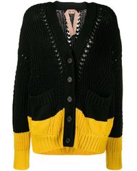 N°21 Tweekleurig Vest - Zwart