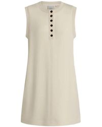 Varley - Elba Button-Up Sleevelees Mini Dress - Lyst