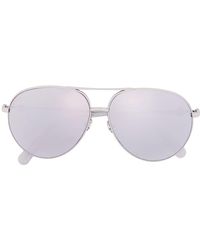 Moncler - Pilot-frame Mirrored Lens Sunglasses - Lyst