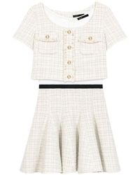 Maje - Chemise Effet Tweed - Lyst
