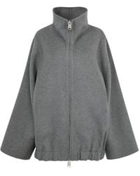 KHAITE - Garret High-neck Zip-front Jacket - Lyst