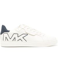 Michael Kors - Keating Logo-appliqué Leather Sneakers - Lyst