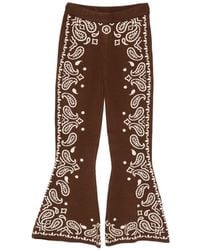 FARM Rio - Bohemian Paisley Knitted Flared Trousers - Lyst