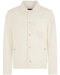 Herno - Button-front shirt jacket - Lyst