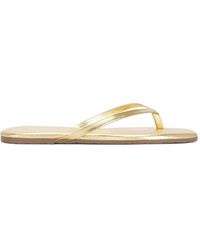 TKEES - Square-Toe Thong-Strap Flat Sandals - Lyst