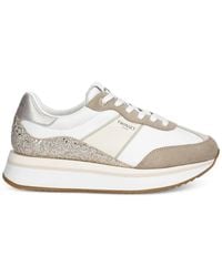 Twinset - Glitter-Embellished Platform Sneakers - Lyst