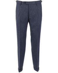 Berwich - Pleated Herringbone Tailored Trousers - Lyst