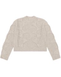 HELIOT EMIL - Spiral-Knit Wool Sweater - Lyst