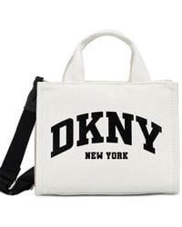 DKNY - Small Logo-Print Canvas Tote Bag - Lyst