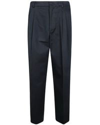 Amaranto - Pleated Side-Stitch Trousers - Lyst