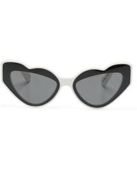Fiorucci - Heart-shape Frame Sunglasses - Lyst