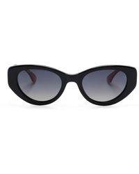 Gucci - Web-Stripe Sunglasses - Lyst