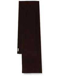 Lanvin - Ribbed-Knit Logo-Embroidered Scarf - Lyst