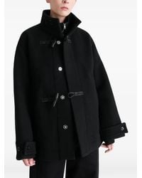 Lemaire - Toggle-Fastening Belted Duffle Coat - Lyst