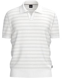 BOSS - Striped Short-Sleeve T-Shirt - Lyst