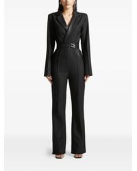 Manière De Voir - Tailored Fit And Flare Belted Jumpsuit - Lyst