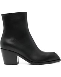 Gianvito Rossi - Leren Enkellaarzen - Lyst
