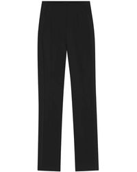 BOSS - Side-Seam Wool Straight Trousers - Lyst