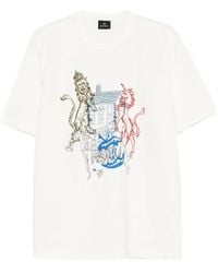 Paul Smith - Pub Crest Oversized-Fit T-Shirt - Lyst