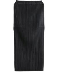 Pleats Please Issey Miyake - Pleated Maxi Skirt - Lyst