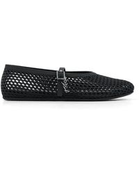 KARL LAGERFELD - Jelly Mesh-Design Buckle-Strap Ballet Flats - Lyst