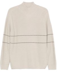 Emporio Armani - Wool Crewneck Jumper - Lyst