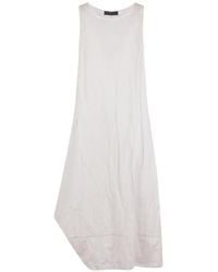 Maria Calderara - Crinkled Asymmetric-Hem Dress - Lyst