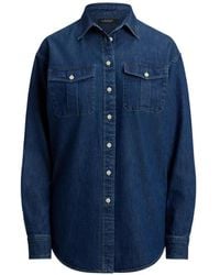 Ralph Lauren - Pocket-Detail Button-Up Shirt - Lyst