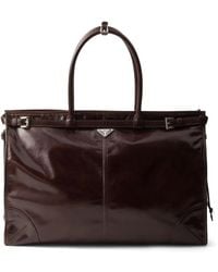 Prada - Borsa Tote Con Logo - Lyst