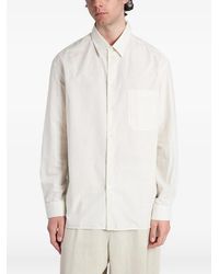 Maison Kitsuné - Gestreept Overhemd Van Katoen - Lyst