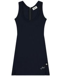 Area - Logo-Embroidered Mini Dress - Lyst