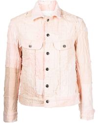 Greg Lauren - Distressed-effect Cotton Shirt Jacket - Lyst