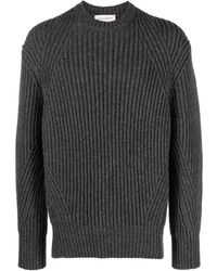 Alexander McQueen - Ribbed-knit Wool Jumper - Lyst