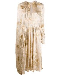 Magda Butrym Vasto Key-hole Neckline Dress - Naturel