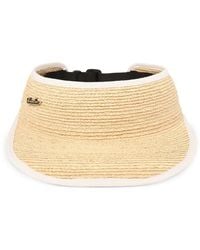 Borsalino - Jenny Woven Straw Visor - Lyst