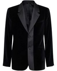Fendi - Velvet Single-Breasted Blazer - Lyst