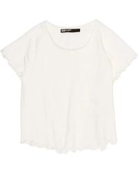 Bimba Y Lola - Rolled-Trim T-Shirt - Lyst