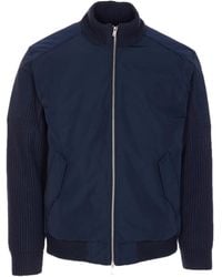 Moose Knuckles - Bomberjacke mit Kontrasteinsätzen - Lyst