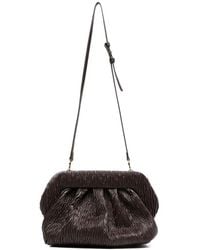 THEMOIRÈ - Bios Gathered Leather Clutch Bag - Lyst